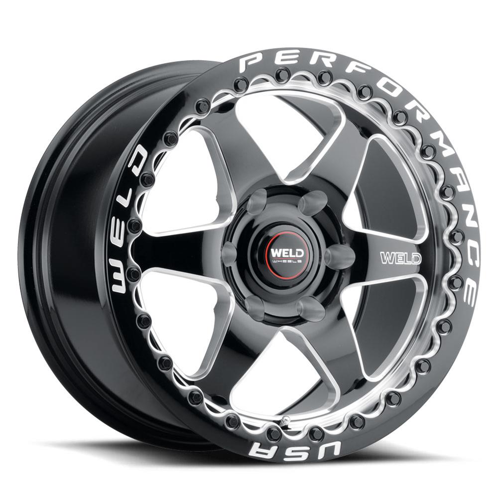 Weld Performance Ventura 6 Beadlock Gloss Black Wheels S90970089P42