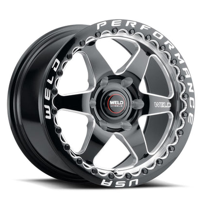Weld Performance Ventura 6 Beadlock Gloss Black Wheels S90970089P42