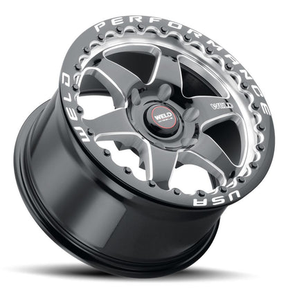 Weld Performance Ventura 6 Beadlock Gloss Black Wheels S90970089P42