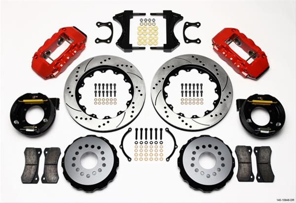 Wilwood AERO4 Big Brake Rear Brake Kits 140-10948-DR