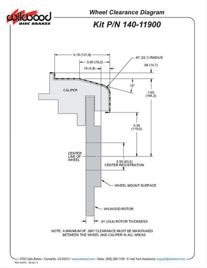 Wilwood Combination Parking Brake Kits 140-11900-R