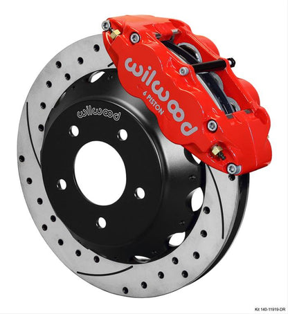 Wilwood Forged Narrow Superlite 6R Big Brake Front Brake Kits 140-11919-DR