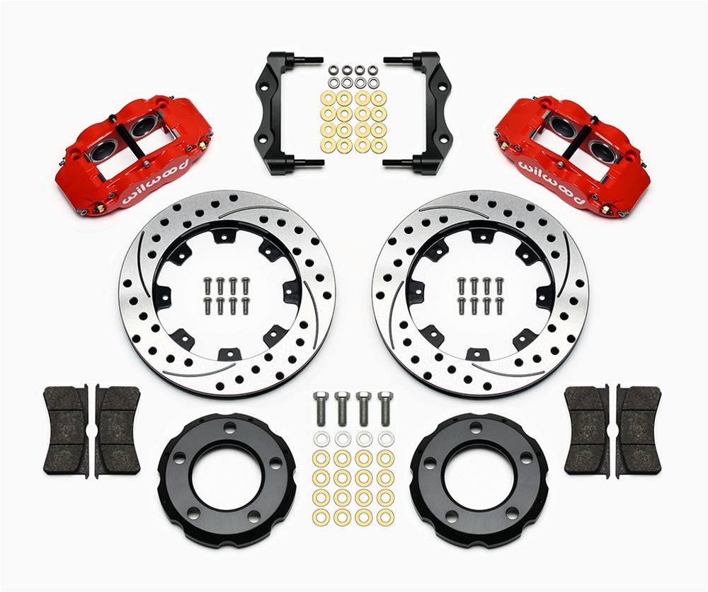 Wilwood Forged Narrow Superlite 4R Big Brake Front Brake Kits 140-12613-DR