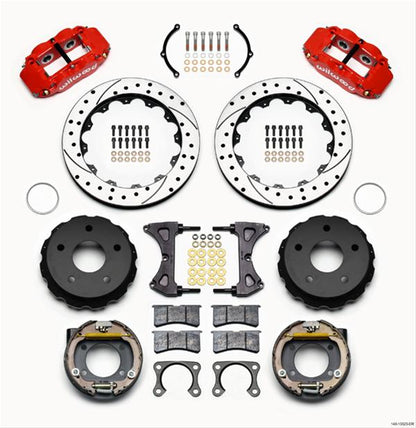 Wilwood Forged Narrow Superlite 4R Big Brake Rear Parking Brake Kits 140-13323-DR