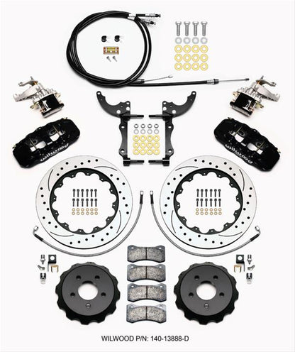 Wilwood AERO4-MC4 Big Brake Rear Parking Brake Kits 140-13888-D