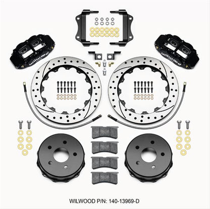 Wilwood Forged Narrow Superlite 4R Big Brake Rear Parking Brake Kits 140-13969-D
