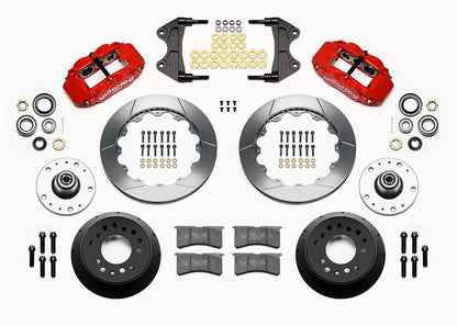 Wilwood Narrow Superlite 6R Front Hub Kit 12.88in Red WWE ProSpindle (5x4.75in 5x5.00in Hub) 140-15155-R