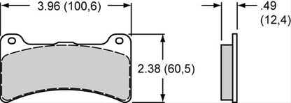 Wilwood Smart Pad BP-10 Brake Pads 150-11363K