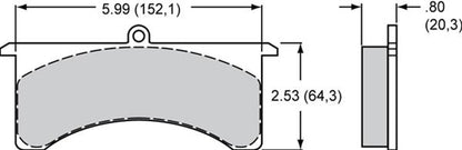 Wilwood Smart Pad BP-40 Brake Pads 150-12246K-B