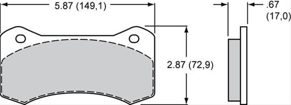 Wilwood Smart Pad BP-30 Brake Pads 150-14779K