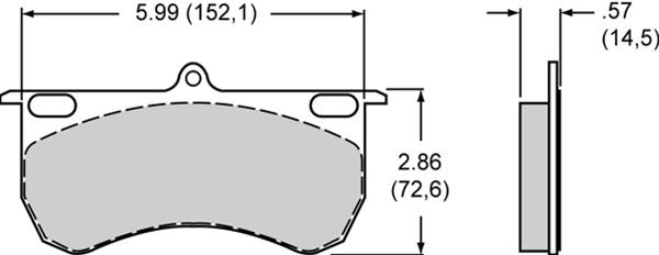 Wilwood Composite Metallic Brake Pads 150-15756K