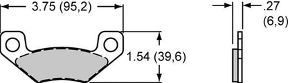 Wilwood Sintered Metallic Brake Pads 150-15798K