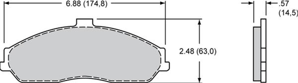 Wilwood Smart Pad BP-30 Brake Pads 150-16032K