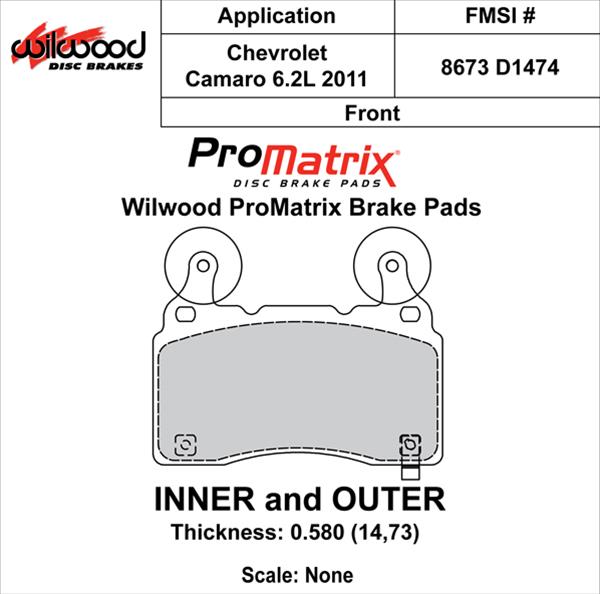 Wilwood Smart Pad BP-30 Brake Pads 150-16035K