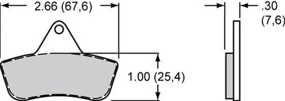 Wilwood Sintered Metallic Brake Pads 150-4091K