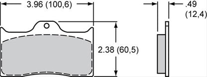 Wilwood Smart Pad BP-10 Brake Pads 150-8850K