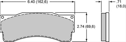 Wilwood Smart Pad BP-10 Brake Pads 150-9118K