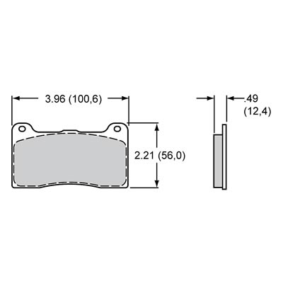 Wilwood PolyMatrix B Compound Brake Pads 15B-9836K