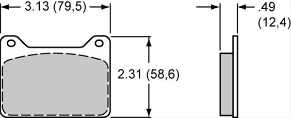 Wilwood Smart Pad BP-10 Brake Pads 150-8813K