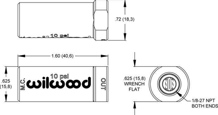 Wilwood Residual Pressure Valves 260-13707