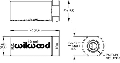 Wilwood Residual Pressure Valves 260-13707