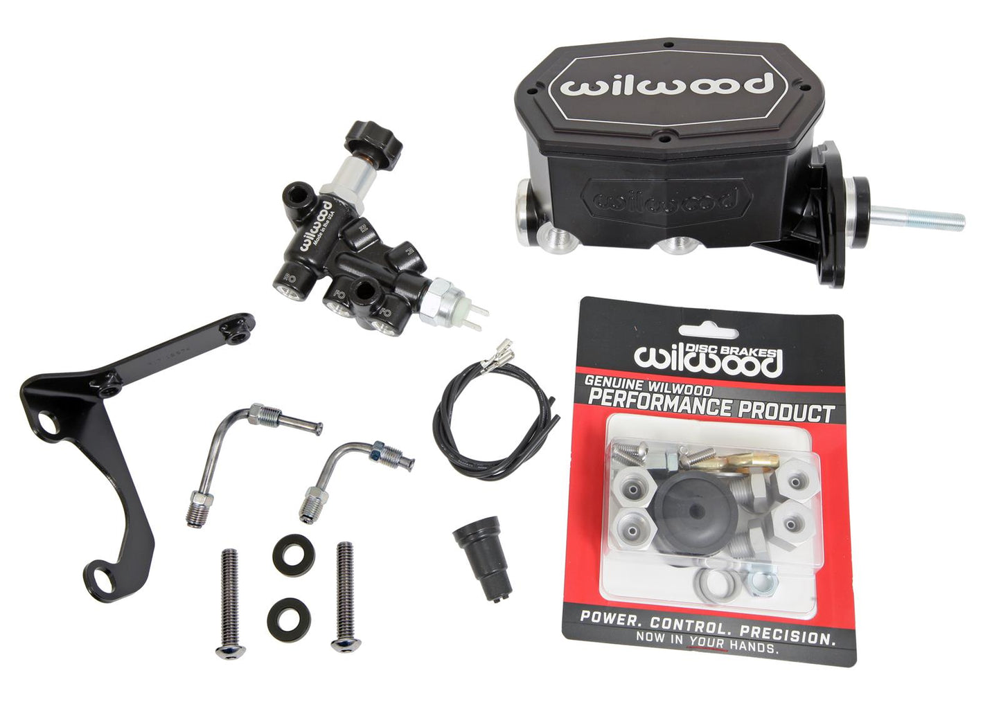 Wilwood Aluminum Tandem Compact Master Cylinder Kits 261-15522-BK