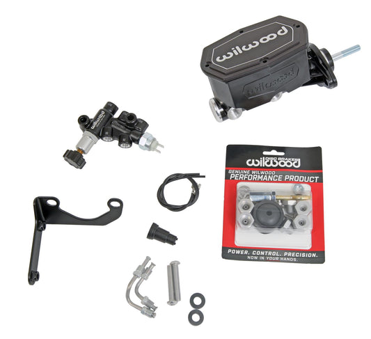 Wilwood Aluminum Tandem Compact Master Cylinder Kits 261-15665-BK