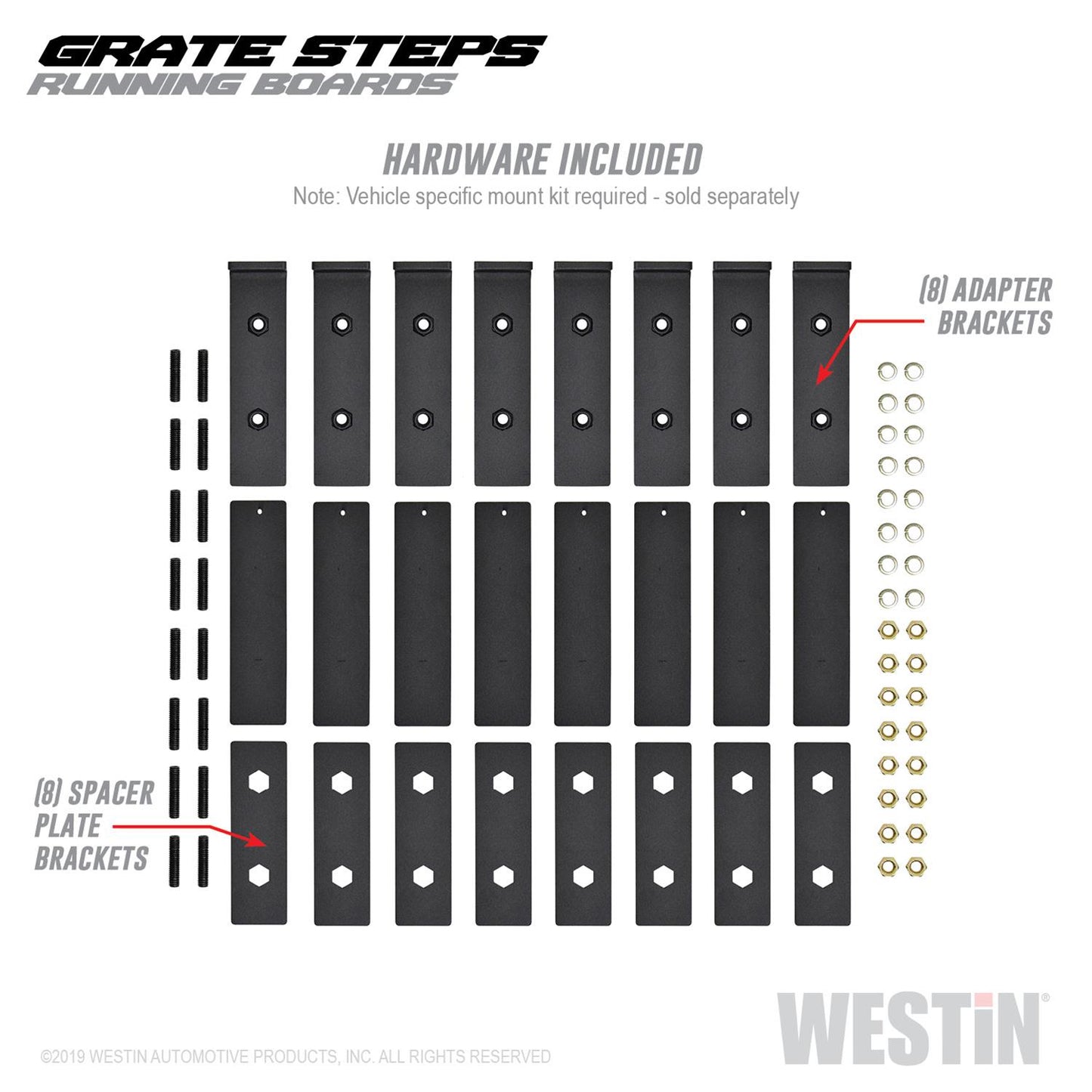 Westin Grate Steps Running Boards 27-74725