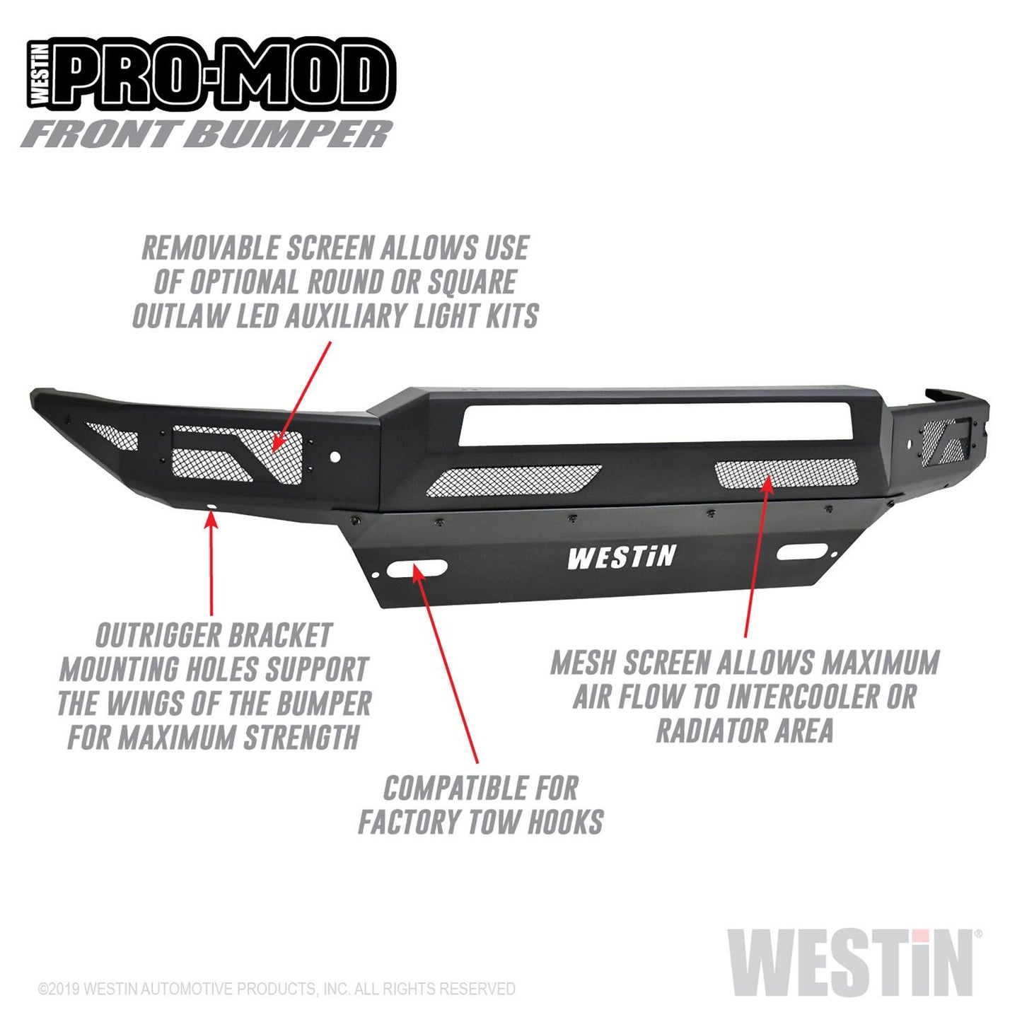 Westin Pro-Mod Front Bumpers 58-41005