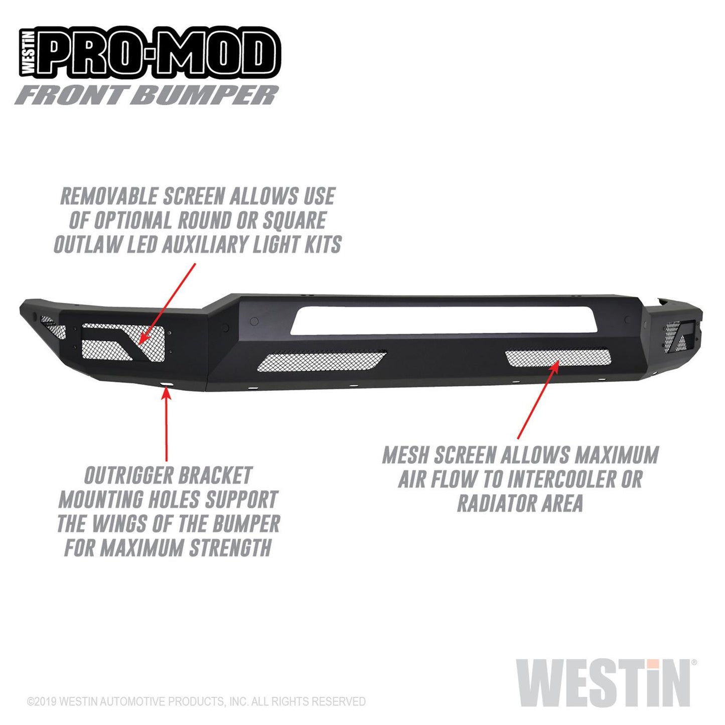 Westin Pro-Mod Front Bumpers 58-41075