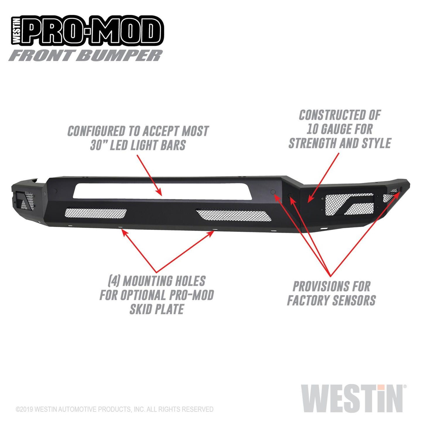 Westin Pro-Mod Front Bumpers 58-41075